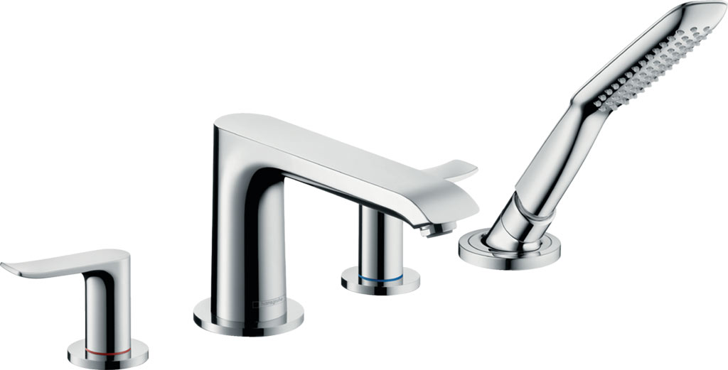 Hansgrohe Metris 4-lyukú peremre szerelhető kádcsaptelep 