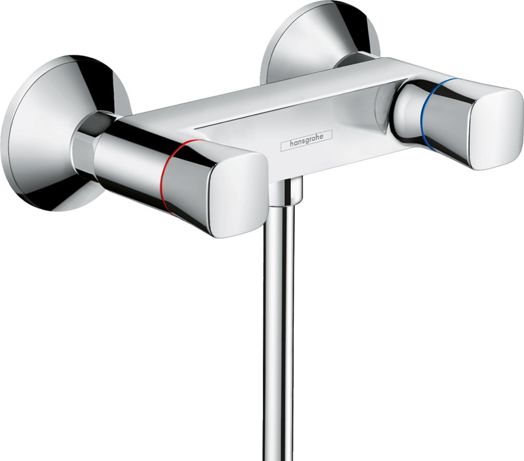 Hansgrohe Logis Kétkaros zuhanycsaptelep falsíkon kívüli szereléshez 
