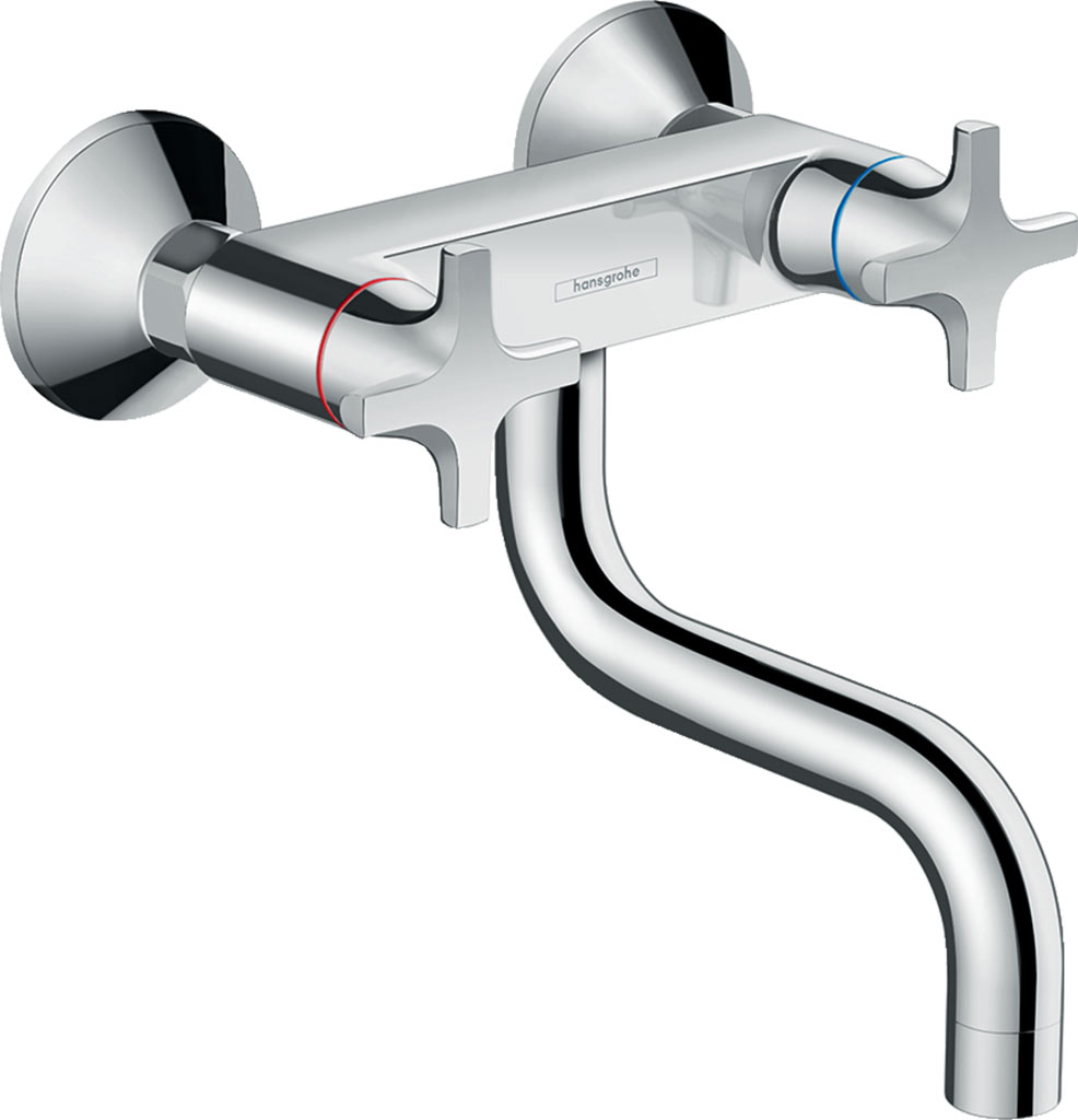 Hansgrohe Logis M32 Kétkaros konyhai csaptelep fali szereléshez 