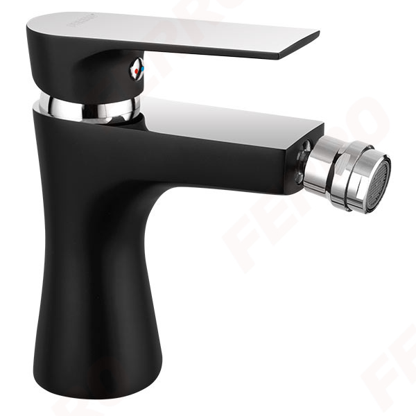 Ferro Algeo Square Black/Chrome BAQ6BLC - bidé csaptelep