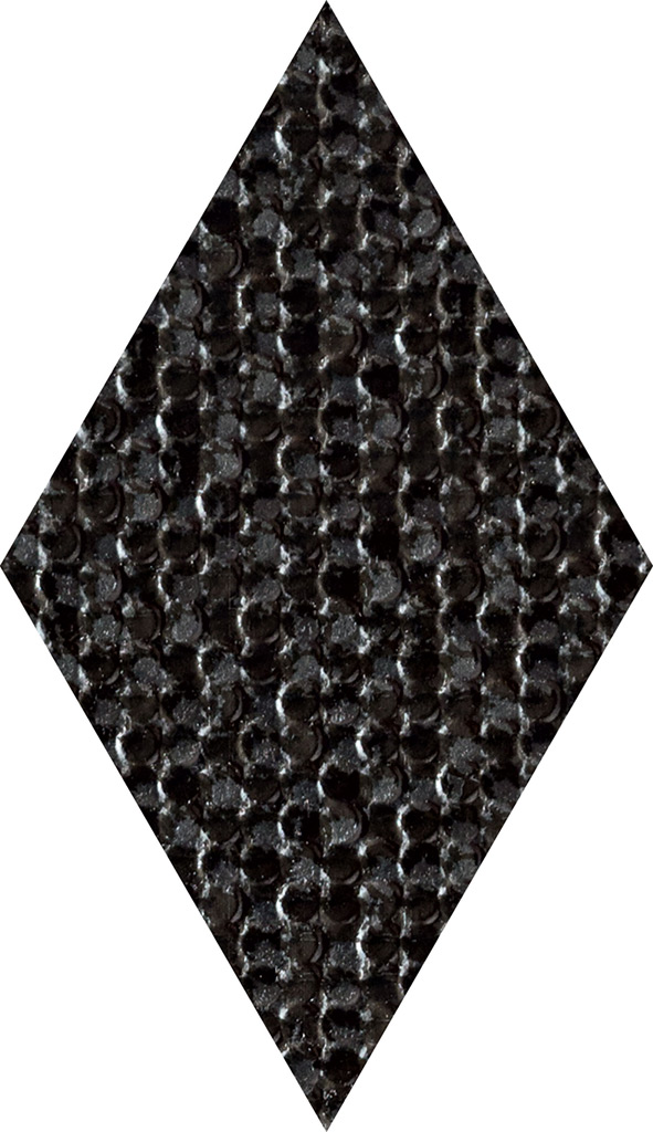 Arte Lacuna Diamond Black dekorcsempe 11,2x9,6 cm