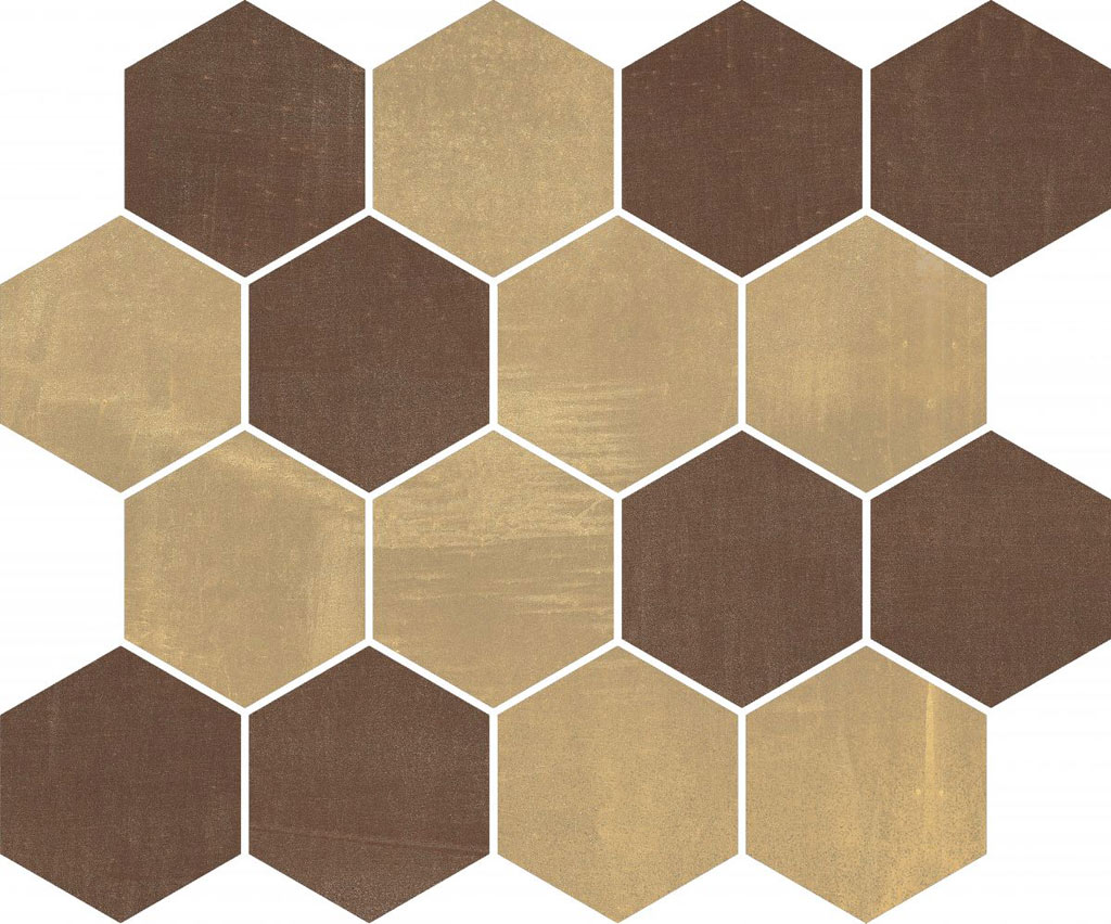 Cerdisa Metal Design Mosaico Esagona Caldo mozaik 28,7x34,4 cm