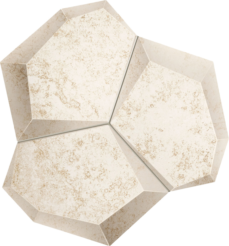 Domino Alabaster Shine White mozaik 21x19 cm