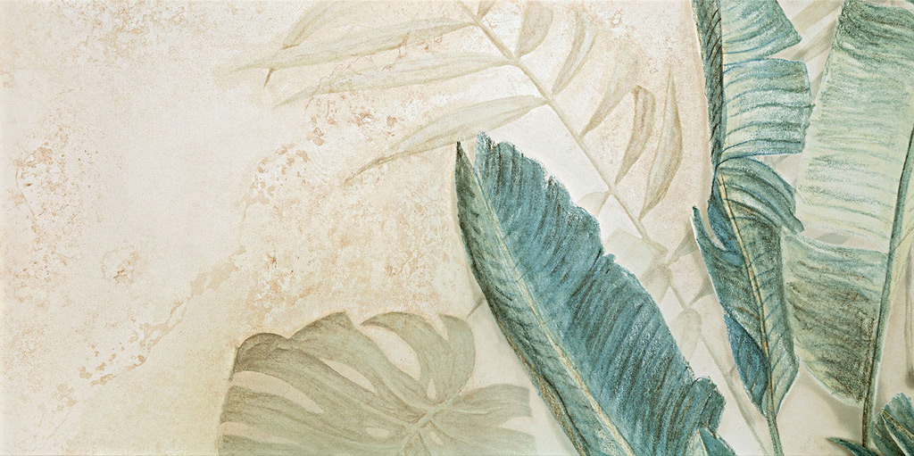 Domino Alabaster Shine Element 2 leaves A dekorcsempe 119,8x59,8 cm