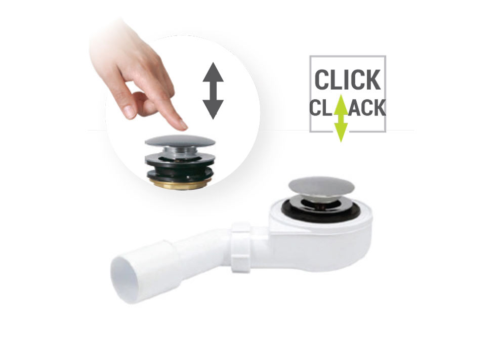 M-Acryl Click-Clack automata lefolyó túlfolyó nélkül