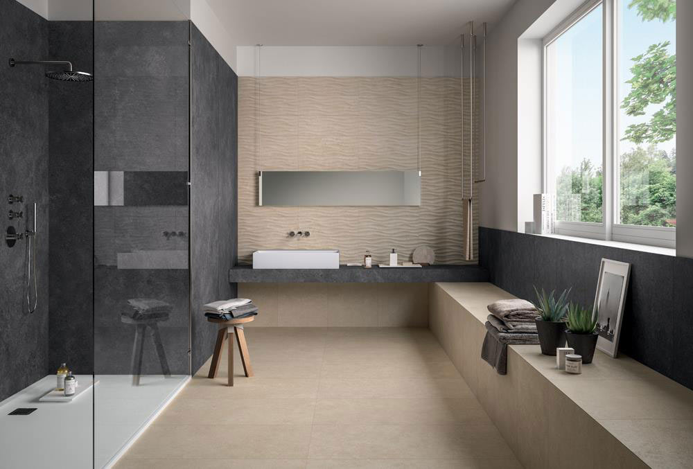 Panaria Zero 3 Prime Stone falburkolatok és padlólapok
