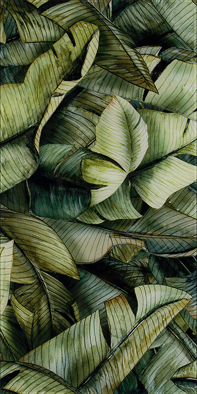 Paradyz Natura Uniwersalne Inserto Szklane Leaf A dekorcsempe 30 x 60