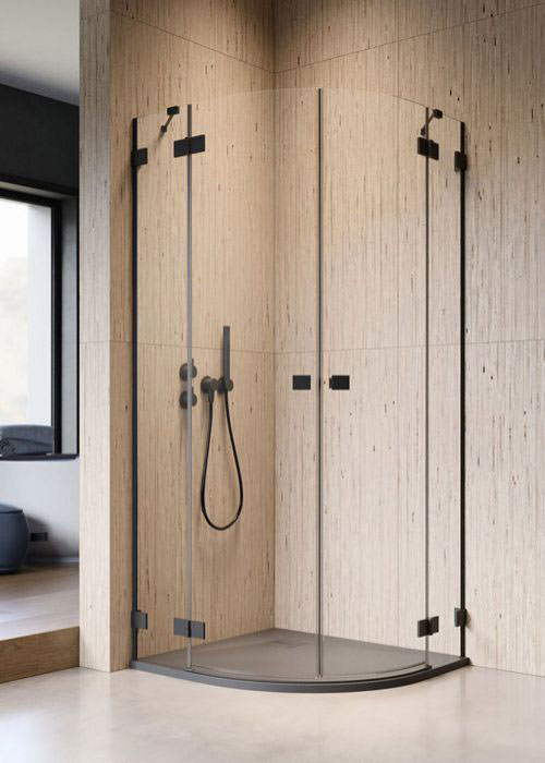 Radaway Essenza Pro Black PDD 80 B íves zuhanykabin