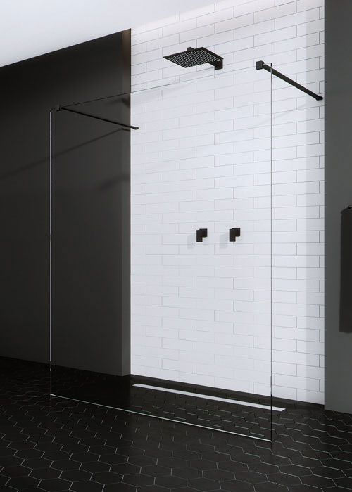 Radaway Modo New Black I 120 Walk-in zuhanyfal