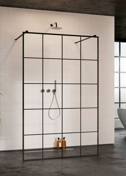 Radaway Modo New Black I 160 Factory Walk-in zuhanyfal