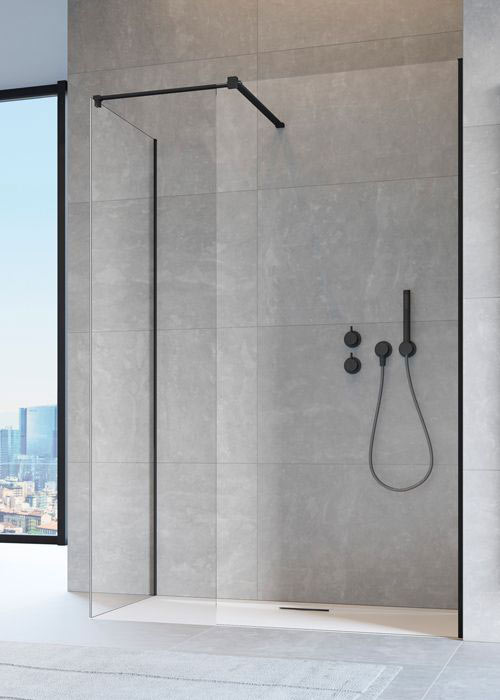 Radaway Modo New Black II 160 Walk-in zuhanyfal