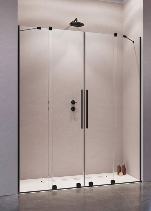 Radaway Furo Black DWD 150 zuhanyajtó
