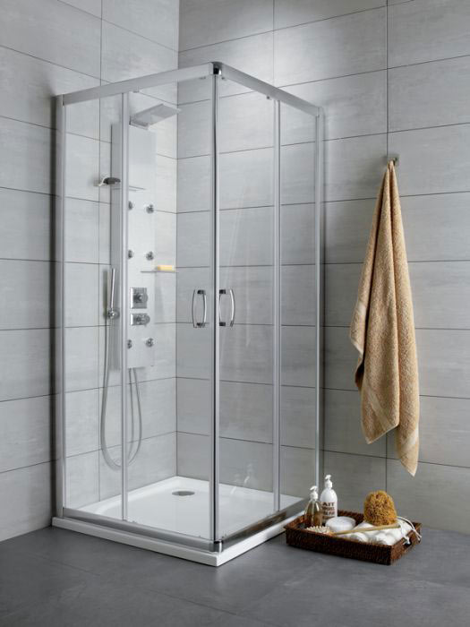 Radaway Premium Plus C 100 barna szögletes zuhanykabin