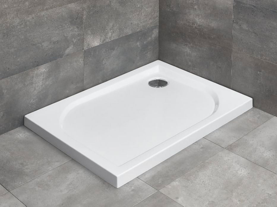Radaway Delos D szögletes lapos zuhanytálca 90x75