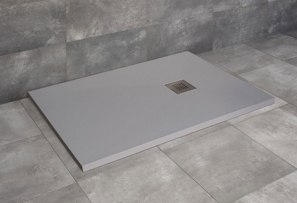 Radaway Kios F szögletes lapos szürke zuhanytálca 120x70