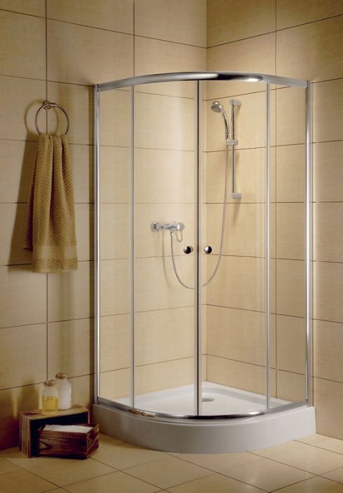 Radaway Classic A 80x80 íves barna fehér zuhanykabin