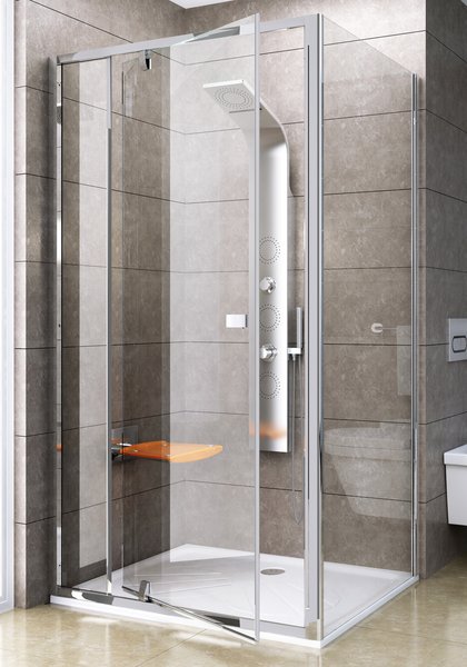 Ravak zuhanykabin Ravak Pivot PDOP1-120 fényes transparent