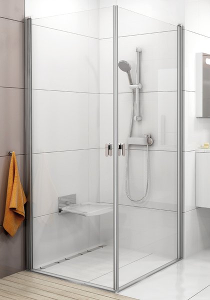 Ravak zuhanykabin Ravak Chrome CRV1-90 szatén transparent