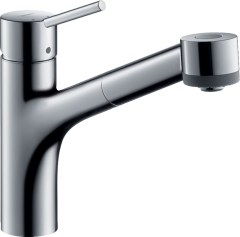 Hansgrohe Talis M52 Egykaros konyhai csaptelep kihúzható zuhanyfejjel 
