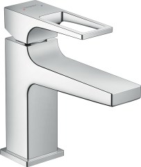 Hansgrohe Metropol Egykaros mosdócsaptelep 100 loop fogantyúval, kézmosókhoz, push-open lefolyó-garnitúrával 