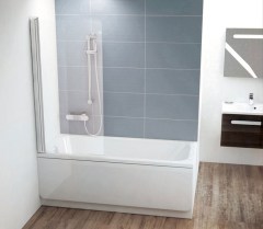Ravak CVS1-80 kádparaván Bal ( szatén + Transparent ) 