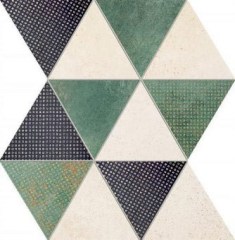 Domino Margot Green mozaik 29,8 x 25 cm