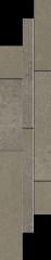 Paradyz Naturstone Umbra Listwa Mix Paski padlódekor 14,3 x 71