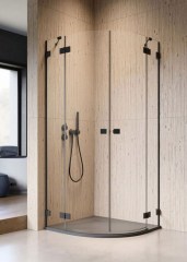 Radaway Essenza Pro Black PDD 100 B íves zuhanykabin