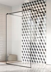 Radaway Modo New Black I 140 Frame Walk-in zuhanyfal