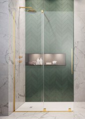 Radaway Furo Gold Walk-in 160 jobb Walk-in zuhanyfal