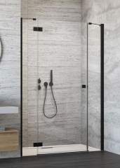 Radaway Essenza New Black DWJS 110 B fekete zuhanyajtó