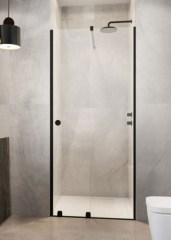Radaway Furo Black DWJ RH 100 B fekete zuhanyajtó