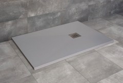 Radaway Kios F szögletes lapos szürke zuhanytálca 120x80