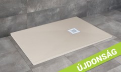 Radaway Kios F szögletes lapos bézs zuhanytálca 160x80