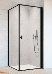 Radaway Nes Black KDJ I Frame 100 B átlátszó szögletes zuhanykabin