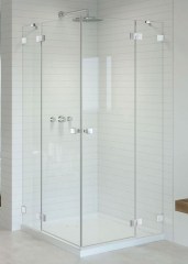 Radaway Essenza Pro White KDD 90 J átlátszó szögletes zuhanykabin