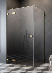 Radaway Essenza Pro Gold KDJ 110 J átlátszó szögletes zuhanykabin