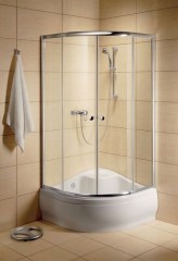 Radaway Classic A 1700 80x80x170 íves barna fehér zuhanykabin