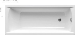 Ravak Classic Egyenes kád 170 x 70 cm