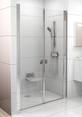 Ravak zuhanyajtó Ravak Chrome CSDL2-120 szatén transparent