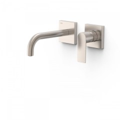 Tres Loft Colors falba süllyesztett, kétrészes, egykaros mosdó csaptelep, 180 mm-es kifolyó, steel  20030001AC