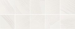 Tubadzin Brass White Mix dekorcsempe 14,8 x 14,8