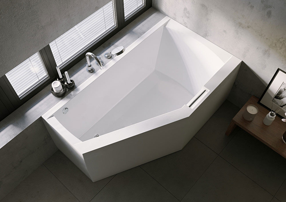 Riho Geta Plug & Play Jobb aszimmetrikus kád 170x90 cm