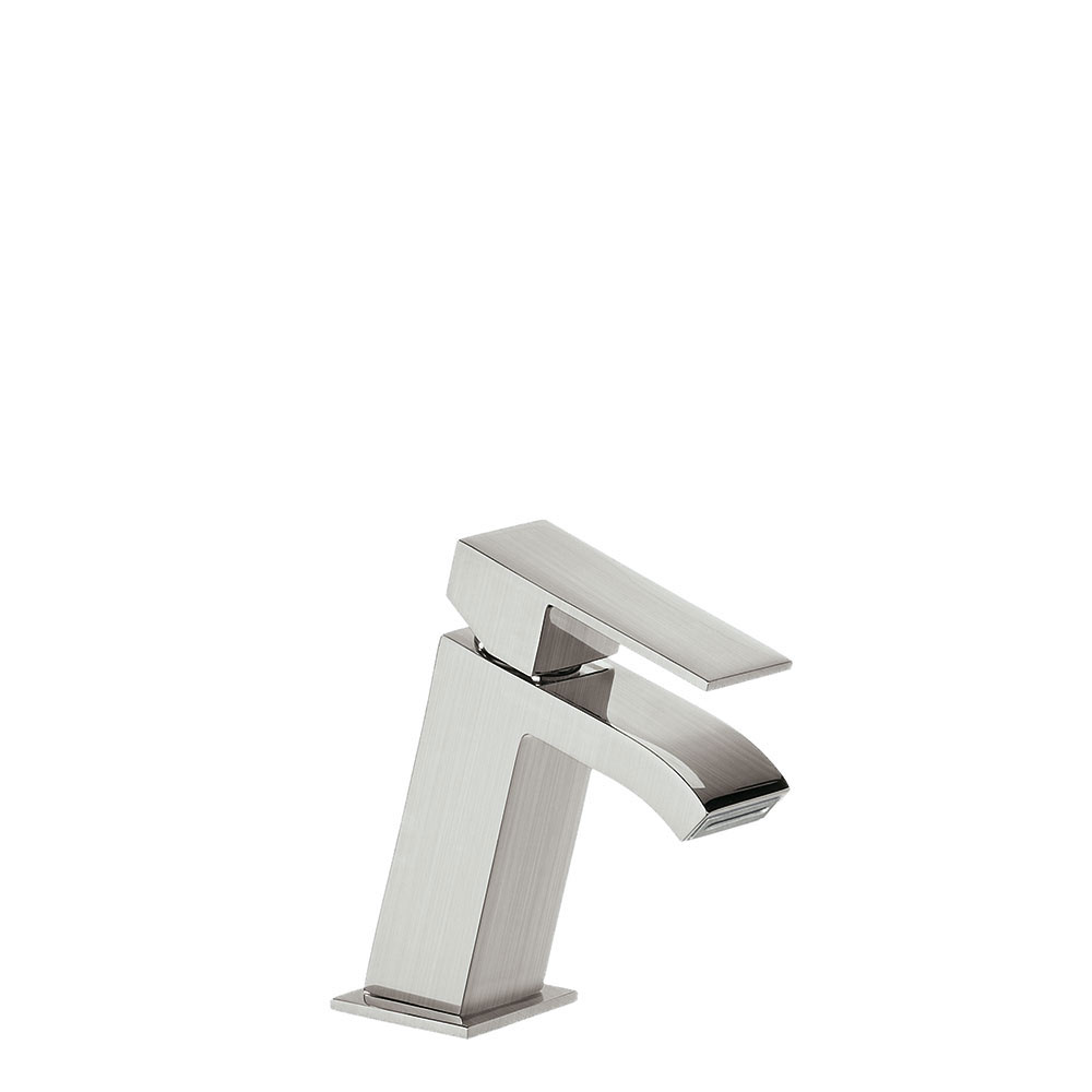 Tres Cuadro Exclusive egykaros mosdó csaptelep, cascade kifolyóval steel  00620101AC
