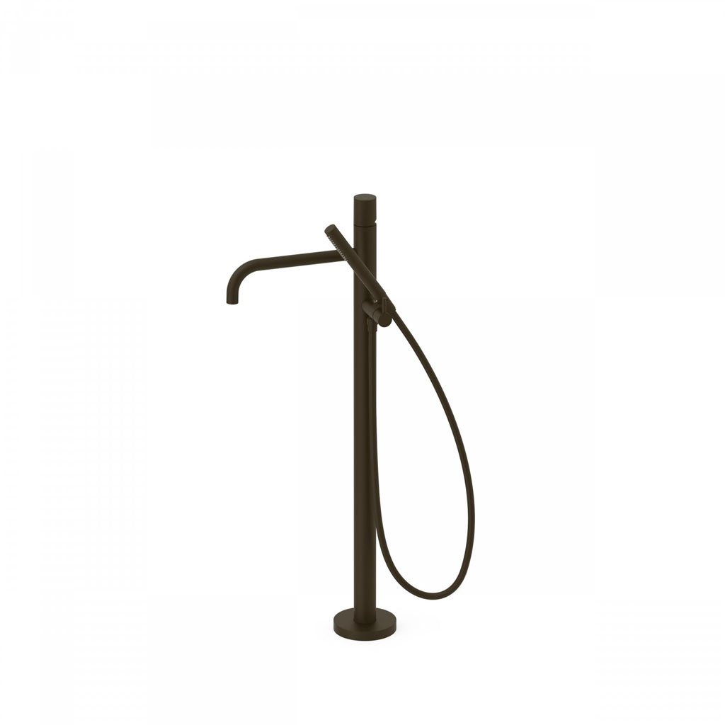 Tres Study Exclusive szabadon álló kádtöltő csaptelep, kézizuhannyal, black bronze 26247002KMB