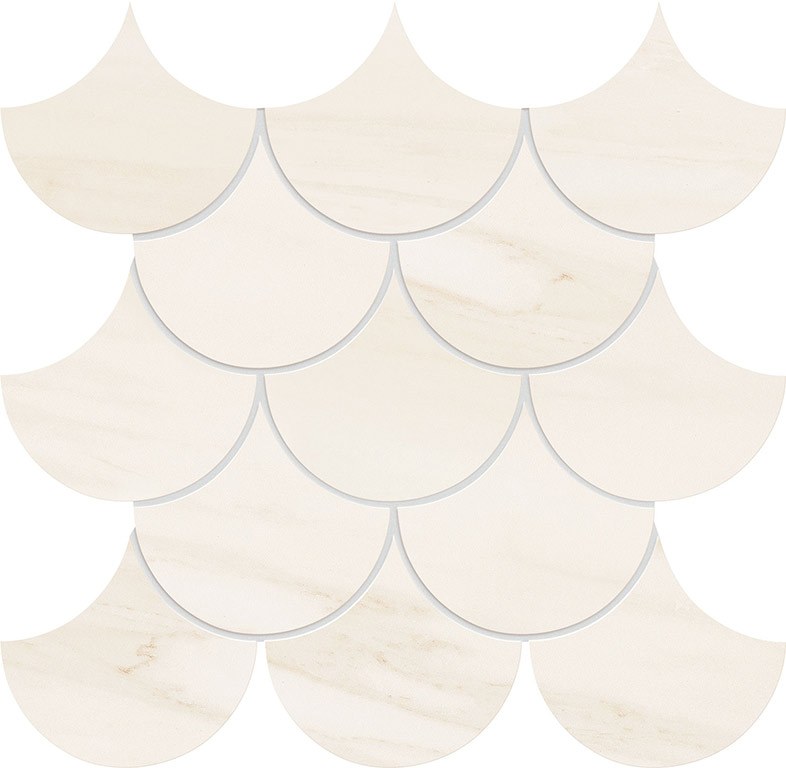 Tubadzin Sheen White mozaik 29 x 19,3