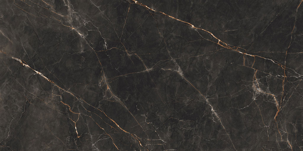 Tubadzin Shinestone Black Pol padlólap 239,8 x 119,8 cm