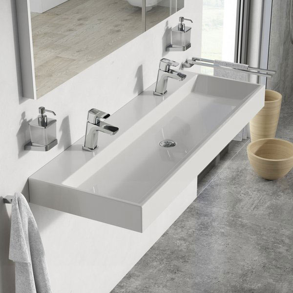 Ravak Natural Duo 1200 mosdó fehér nyílással 